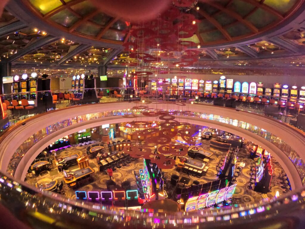 The dazzling casino.