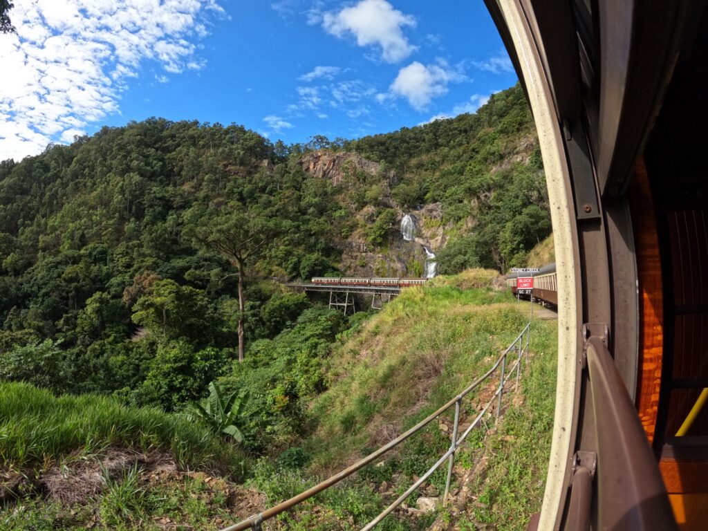The Scenery visible from the window on the way to Kuranda.