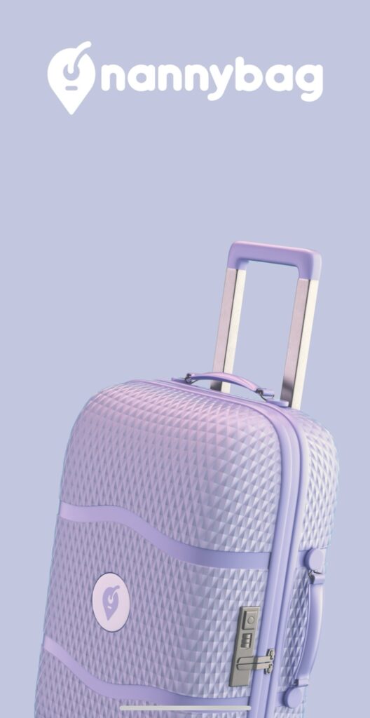 The app screen for booking a stop that holds your suitcase.