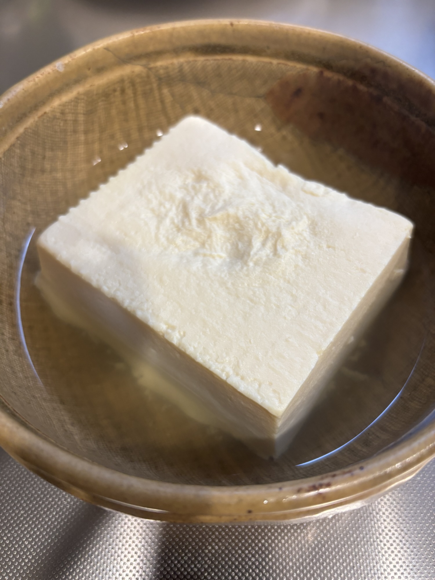 The frozen tofu overnight